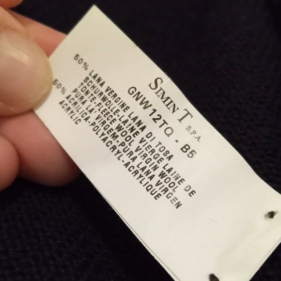 EMPORIO ARMANI - Full zip tri-color cardigan - Sz M-L - Picture 16 of 16